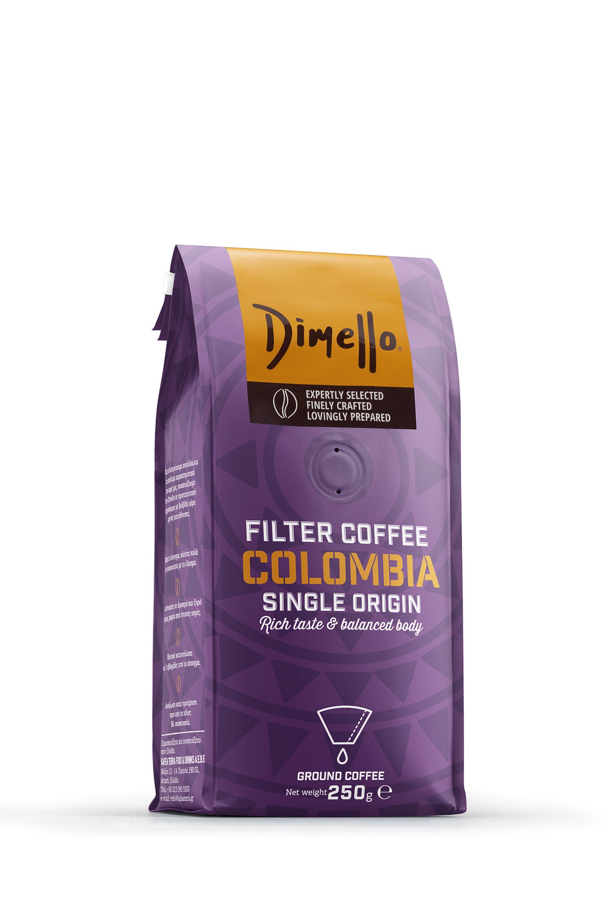 ΚΑΦΕΣ DIMELLO ΦΙΤΡΟΥ COLOMBIA ΑΛΕΣΜ 250 GR