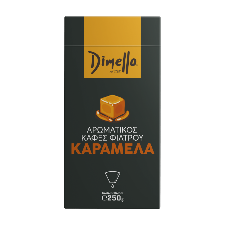ΑΡΩΜΑΤΙΚΟΣ ΚΑΦΕΣ ΦΙΛΤΡΟΥ ΚΑΡΑΜΕΛΑ DIMELLO 250GR