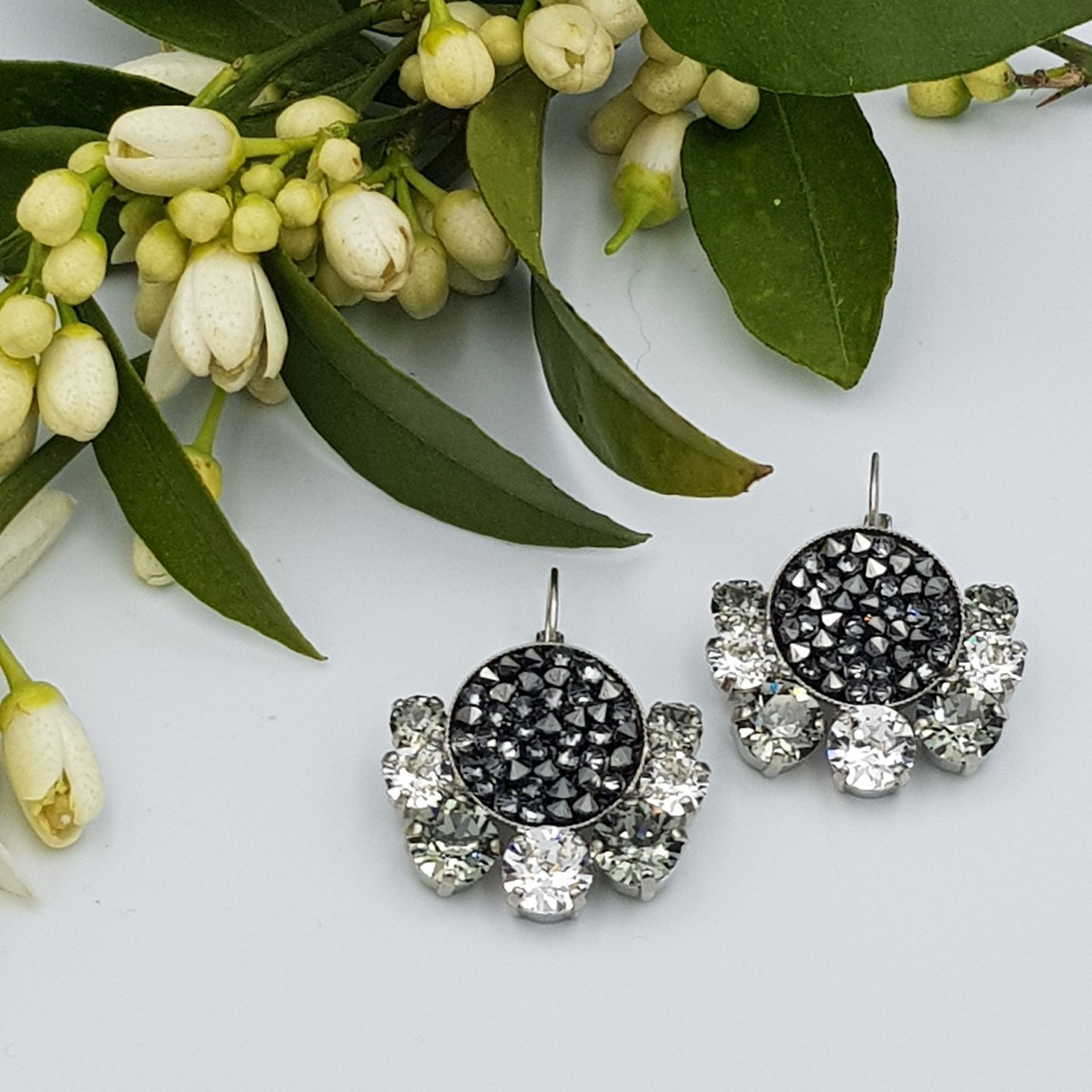 ΣΚΟΥΛΑΡΙΚΙΑ ΕΠΙΧΡΥΣΑ ΜΕ ΔΙΑΦΑΝΟ SWAROVSKI