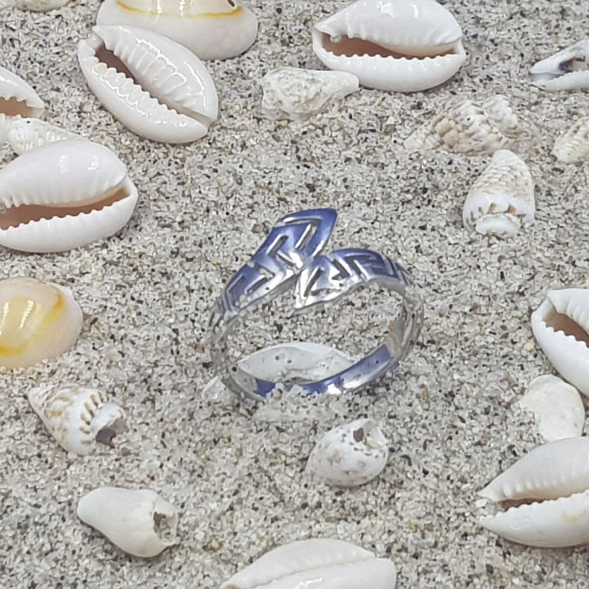 ΑΣΗΜΕΝΙΟ ΔΑΧΤΥΛΙΔΙ ΜΑΙΑΝΔΡΟΣ ΣΤΑΥΡΩΤΟ ΡΟΔΙΟΜΕΝΟ