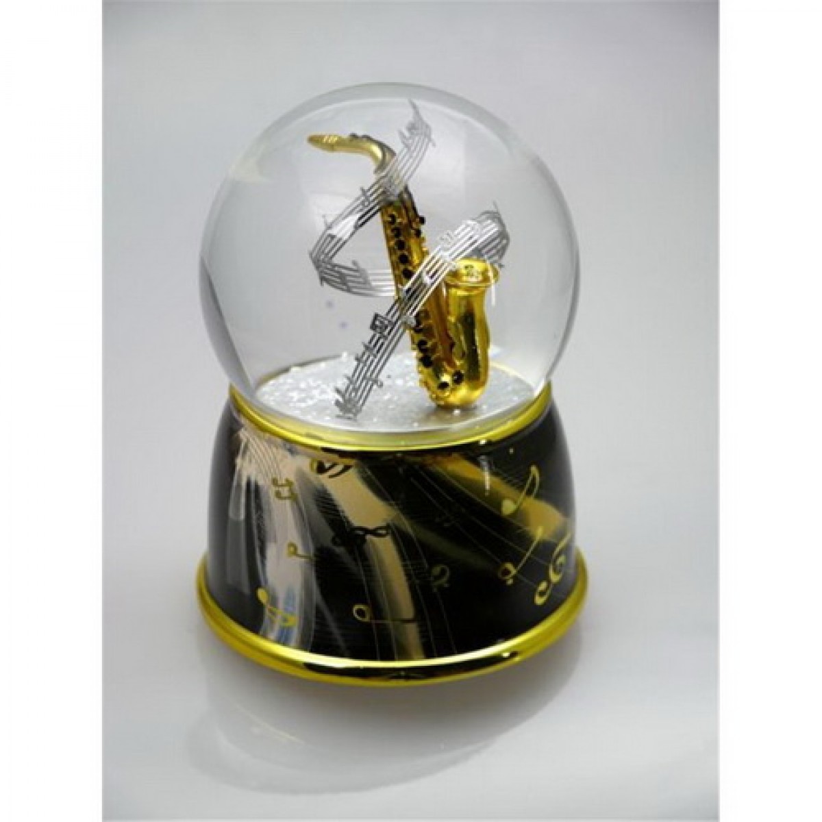 Μουσική Χιονόμπαλα Σαξόφωνο Γυάλινη, Music Box World