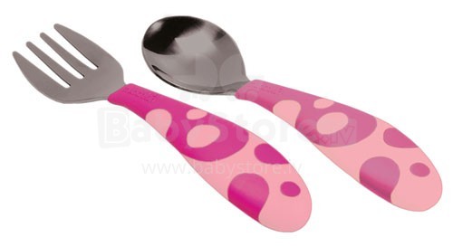 Σετ Πιρούνι Κουτάλι Ροζ Toddler Fork & Spoon Set, Munchkin