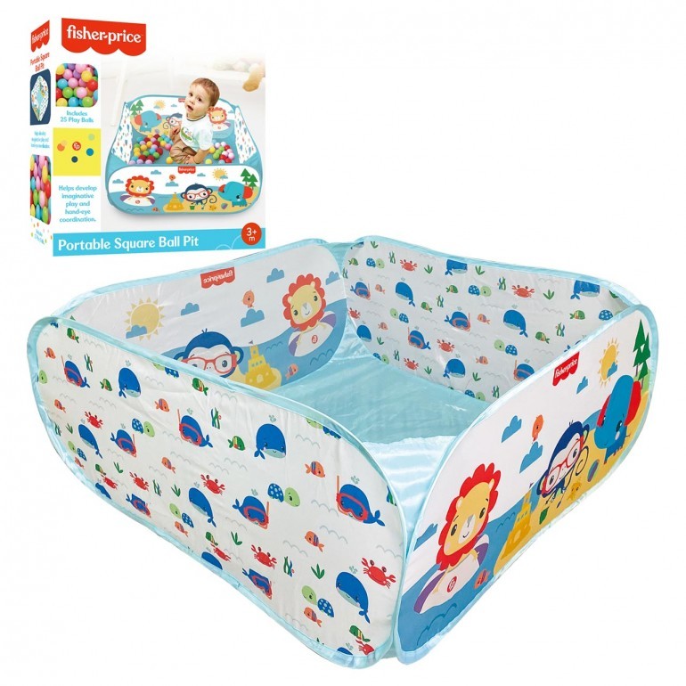 Πισίνα με 25 Μπάλες Fisher Price, DEQUBE