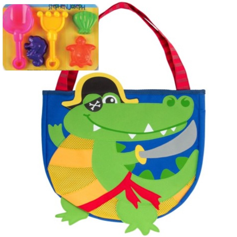 Τσάντα Θαλάσσης Αλιγάτορας Beach Tote Alligator, Stephen Joseph