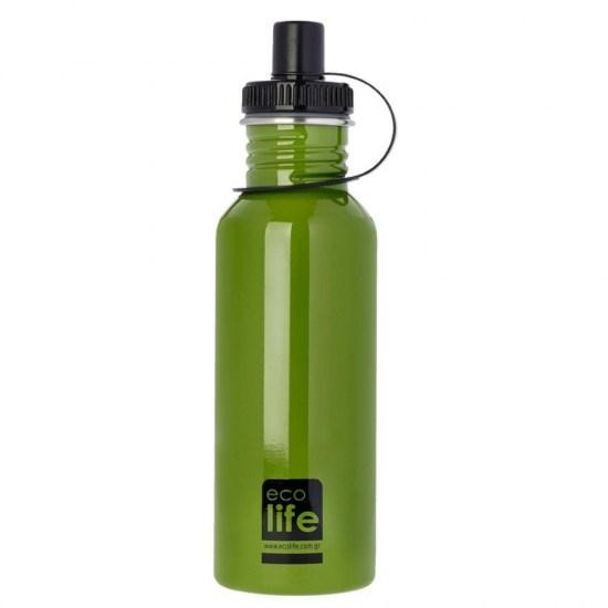 EcoLife Ανοξείδωτο Μπουκάλι 600ml-Green