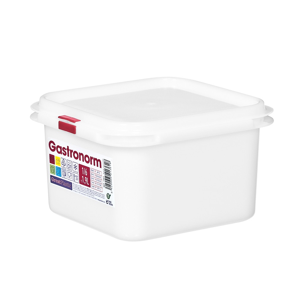 Δοχείο Τροφίμων Square Food Container 1,9L, Great Plastic