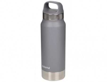 Ανοξείδωτος Θερμός Υγρών Γκρι Hydration Steel Bottle 650 lt, Sistema