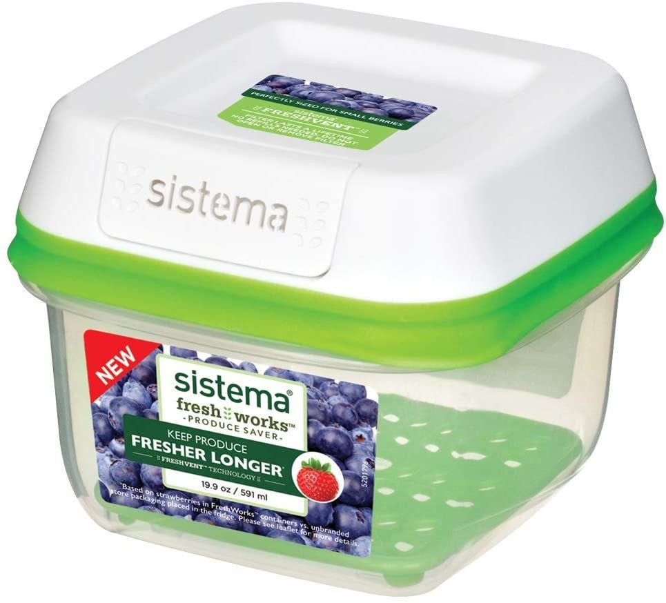 Δοχεία Τροφίμων Freshworks Small Square 591ml, Sistema