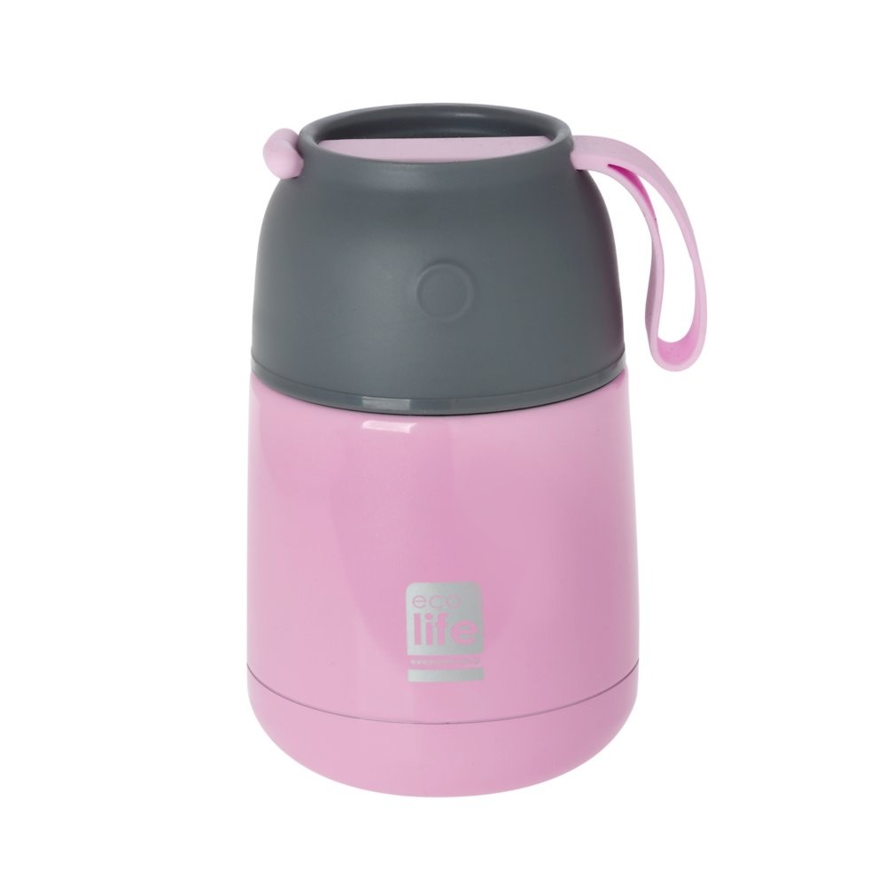 Θερμός Φαγητού 450ml Baby Pink, EcoLife