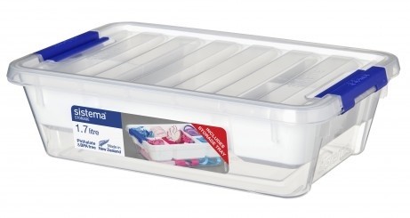 Κουτί με Δίσκο Αποθήκευσης Storage Box 1.7lt White Tray, Sistema