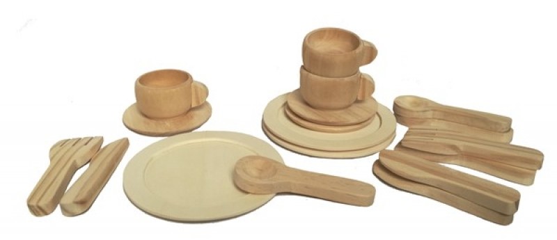 Ξύλινο Σετ Τσαγιού Natural Wood, Egmont Toys