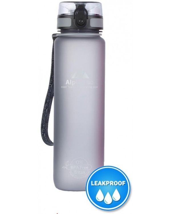 Παγούρι Γκρι 1000ml με στόμιο BPA Free, Alpin Tec