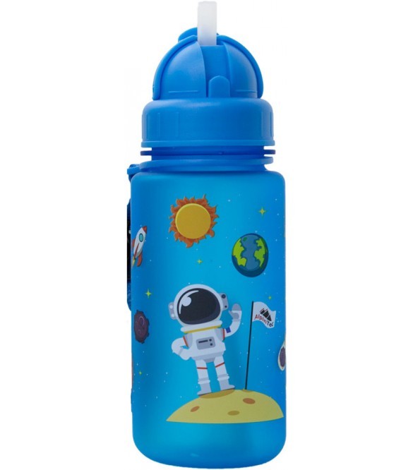Παγούρι Μπλε Space Με Καλαμάκι 400ml BPA Free, Alpin Tec
