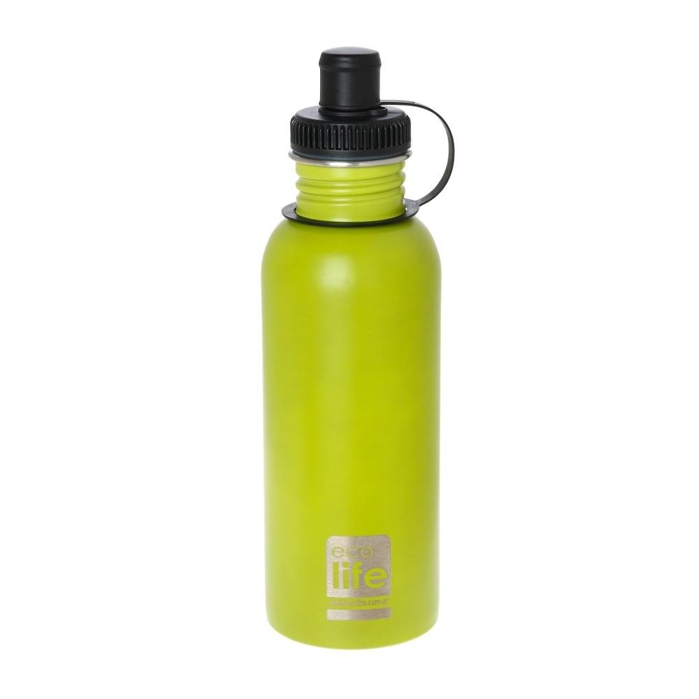 Ανοξείδωτο Μπουκάλι Νερού 600ml Lime, EcoLife