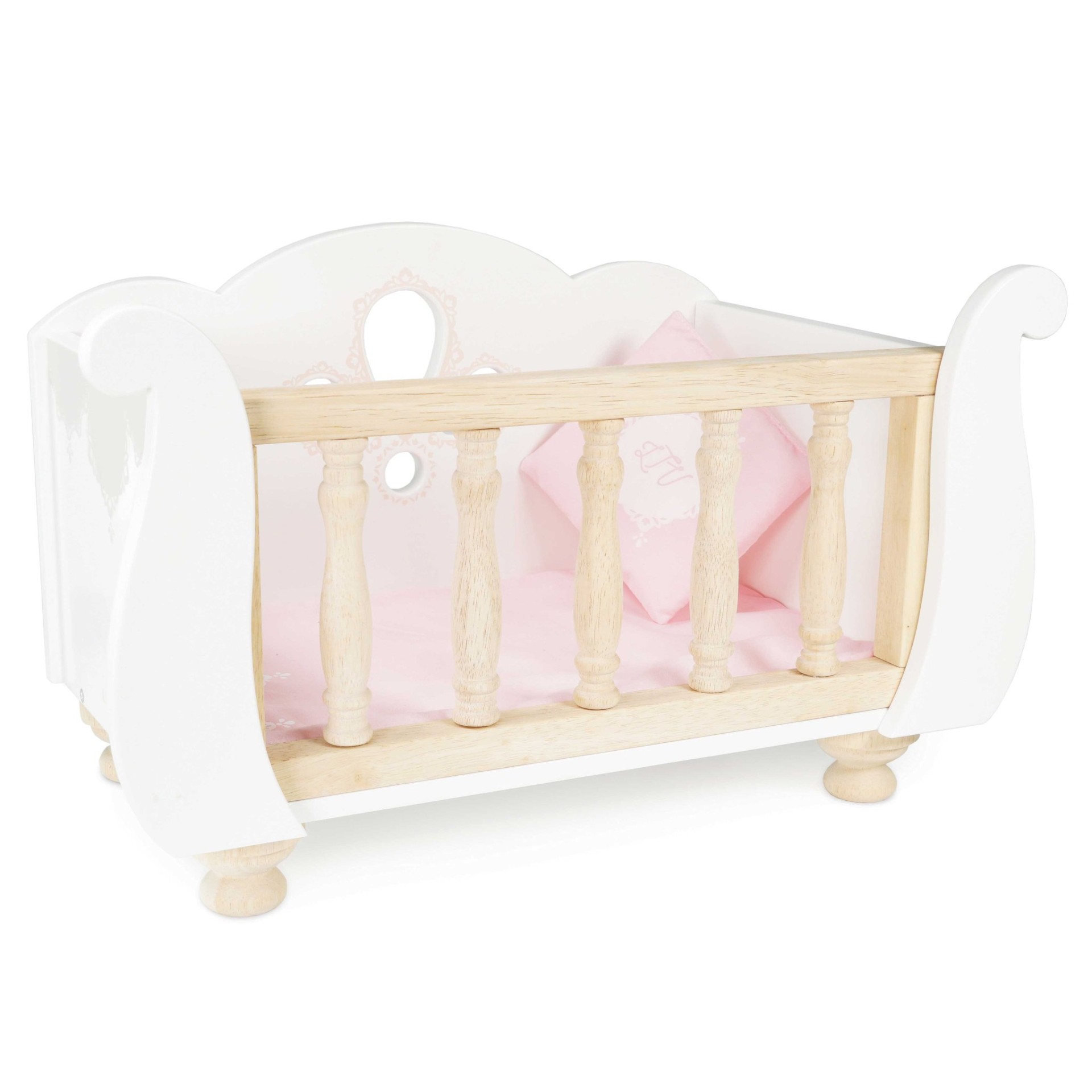 Κρεβατάκι Κούκλας Ξύλινο Sleigh Doll Cot, Le Toy Van