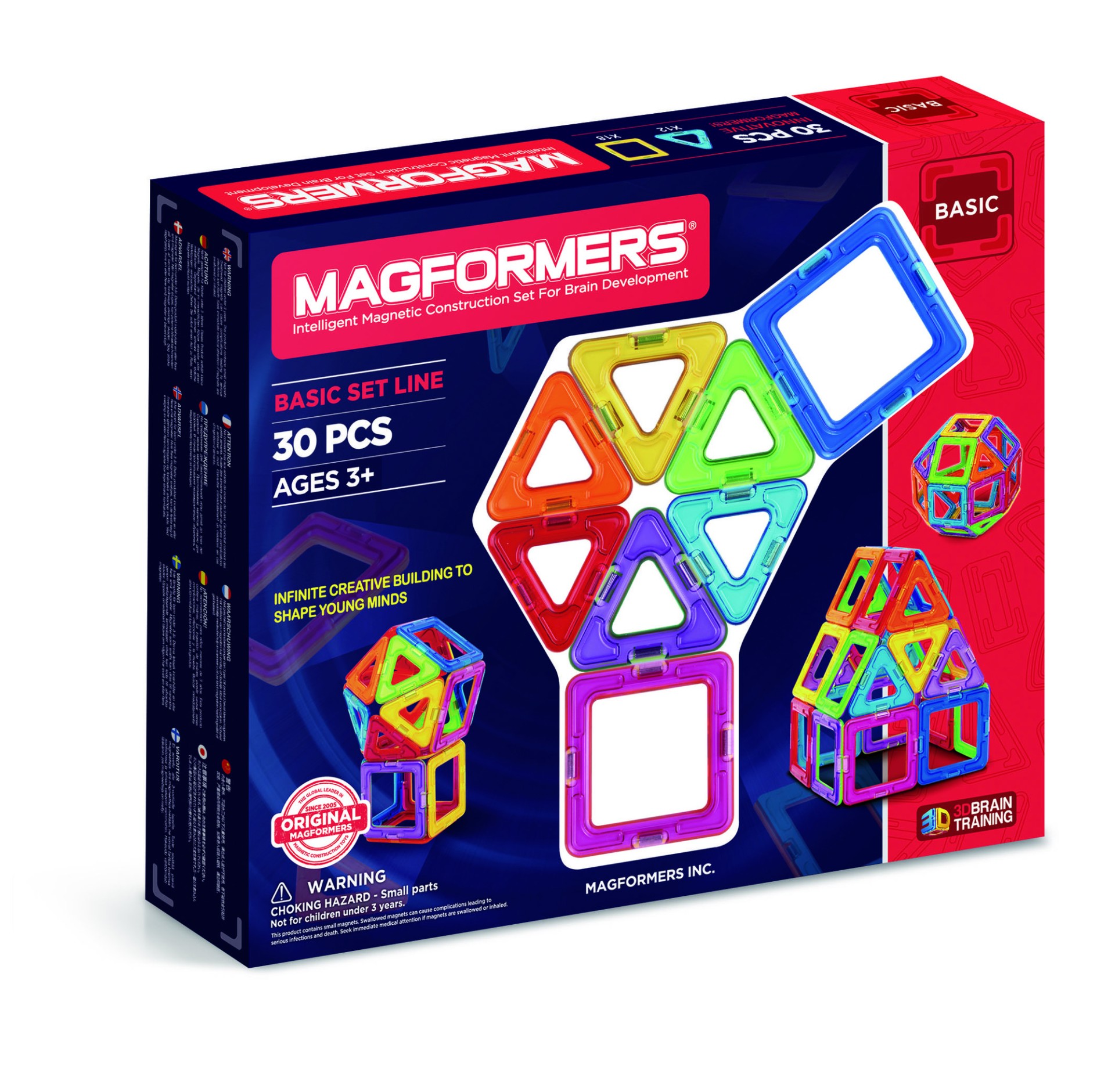 Magformers Βασική Σειρά Τετράγωνα 30 τεμαχίων