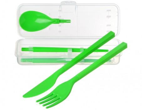 Μαχαιροπίρουνα Σετ πράσινο Cutlery To Go, Sistema