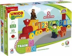 Το Πρώτο μου Τρένο Train Learn Fun 33 τεμ, Unico Plus