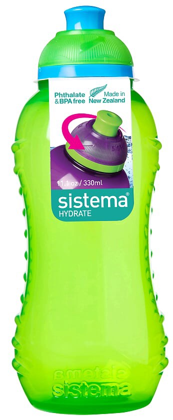 Μπουκάλι Πράσινο Twist n Sip Squeeze 330ml, Sistema