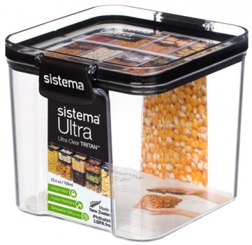 Δοχείο Ultra Tritan Square 700ml, Sistema