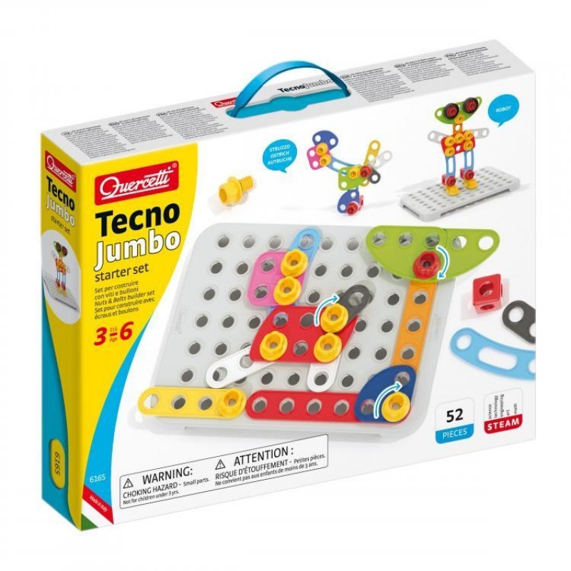 Κατασκευή Βίδες Tecno Jumbo Starter Set, Quercetti