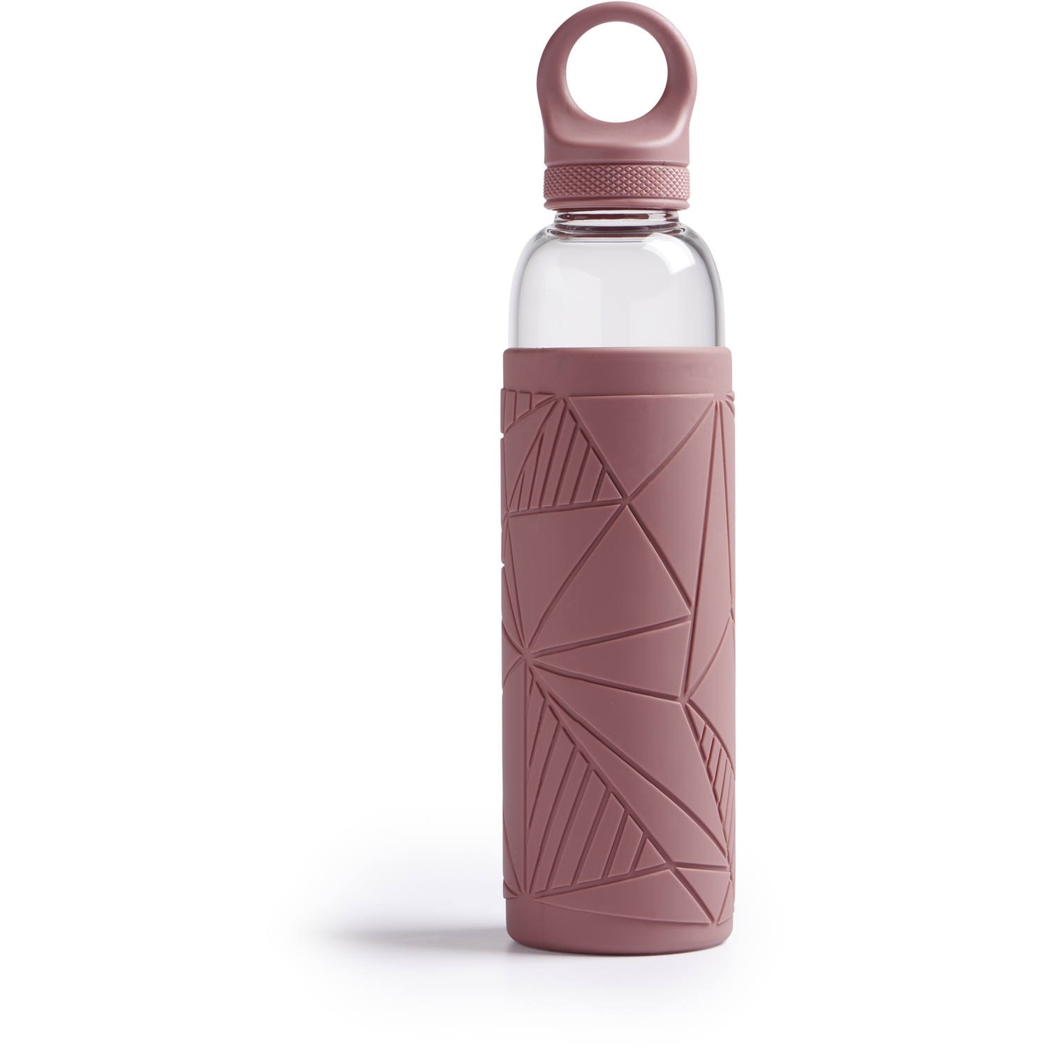 Μπουκάλι Γυάλινο Ροζ Hydration Bottle 2 Go 550ml Desing Pink, Royal Leerdam