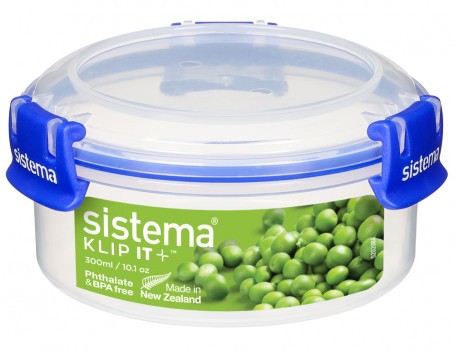 Δοχείο Τροφίμων 300ml Klip It Plus Round, Sistema , Από μη τοξικό πλαστικό