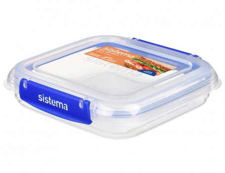 Δοχείο Τροφίμων 520ml Klip It Plus Square, Sistema , Από μη τοξικό πλαστικό