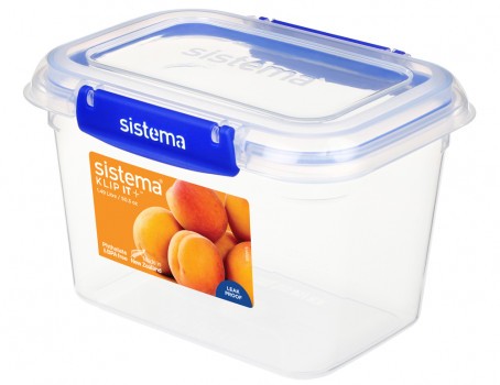 Δοχείο Τροφίμων 1.49lt Klip It Plus Rectangle, Sistema, Από μη τοξικό πλαστικό