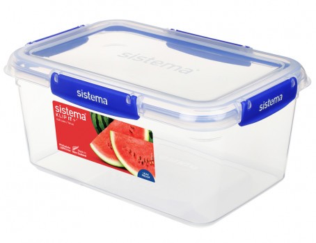 Δοχείο Τροφίμων 3,35lt Klip It Plus Rectangle, Sistema, Από μη τοξικό πλαστικό