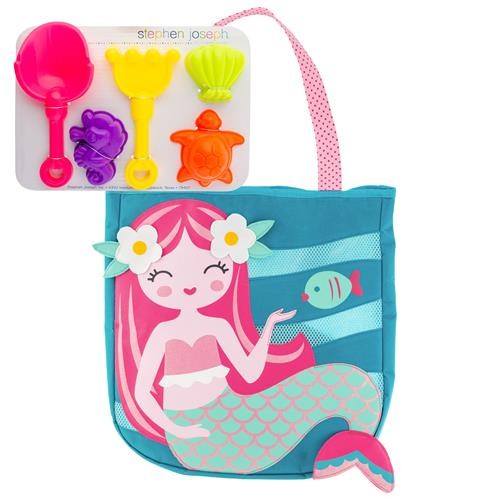 Τσάντα Θαλάσσης Γοργόνα Beach Tote Mermaid, Stephen Joseph