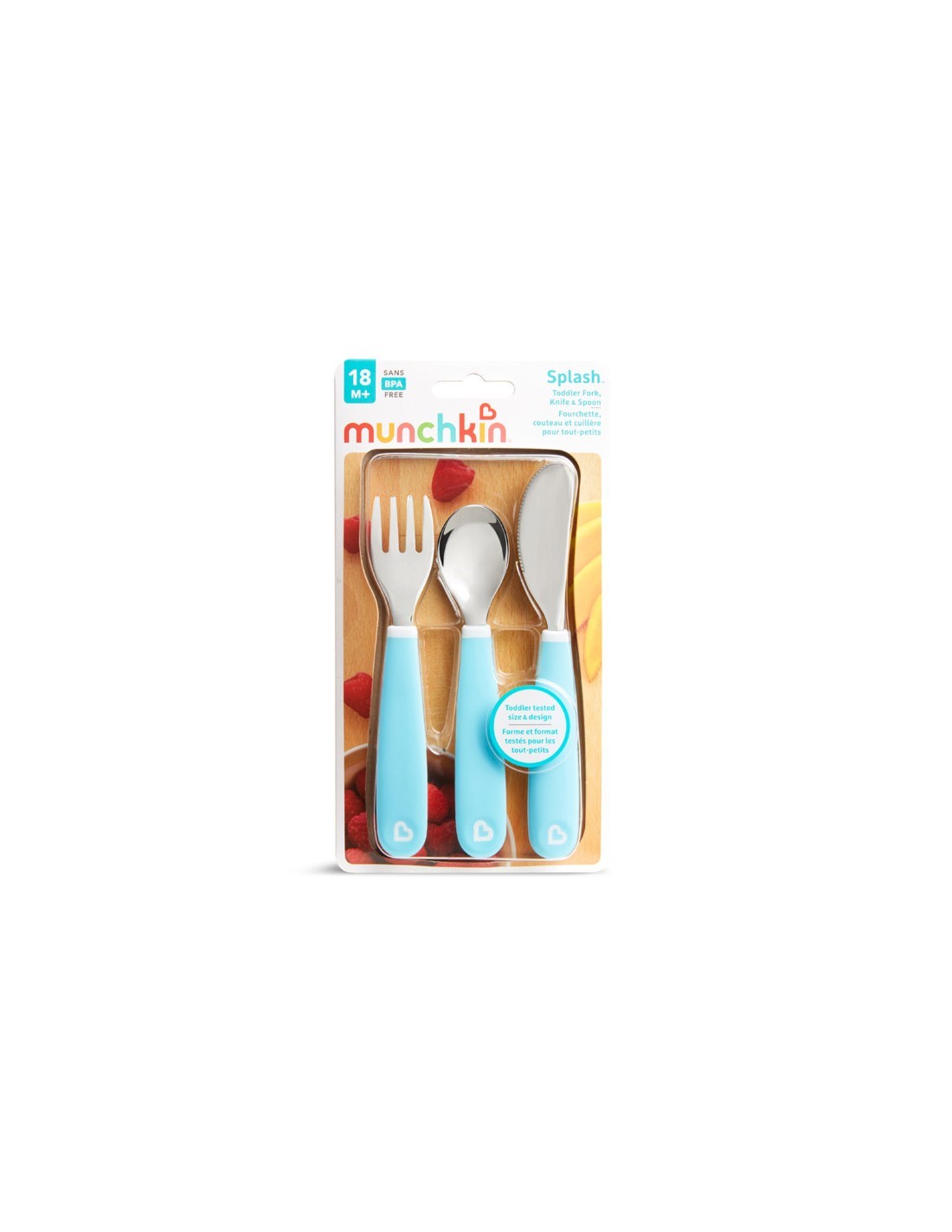 Μαχαιροπήρουνα Μπλε Splash Cutlery Set, Munchkin