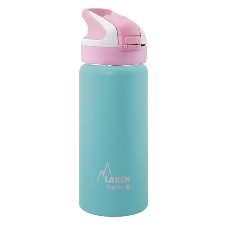 Θερμός Inox 0.5L με Καλαμάκι Tritan Μέντα, Laken