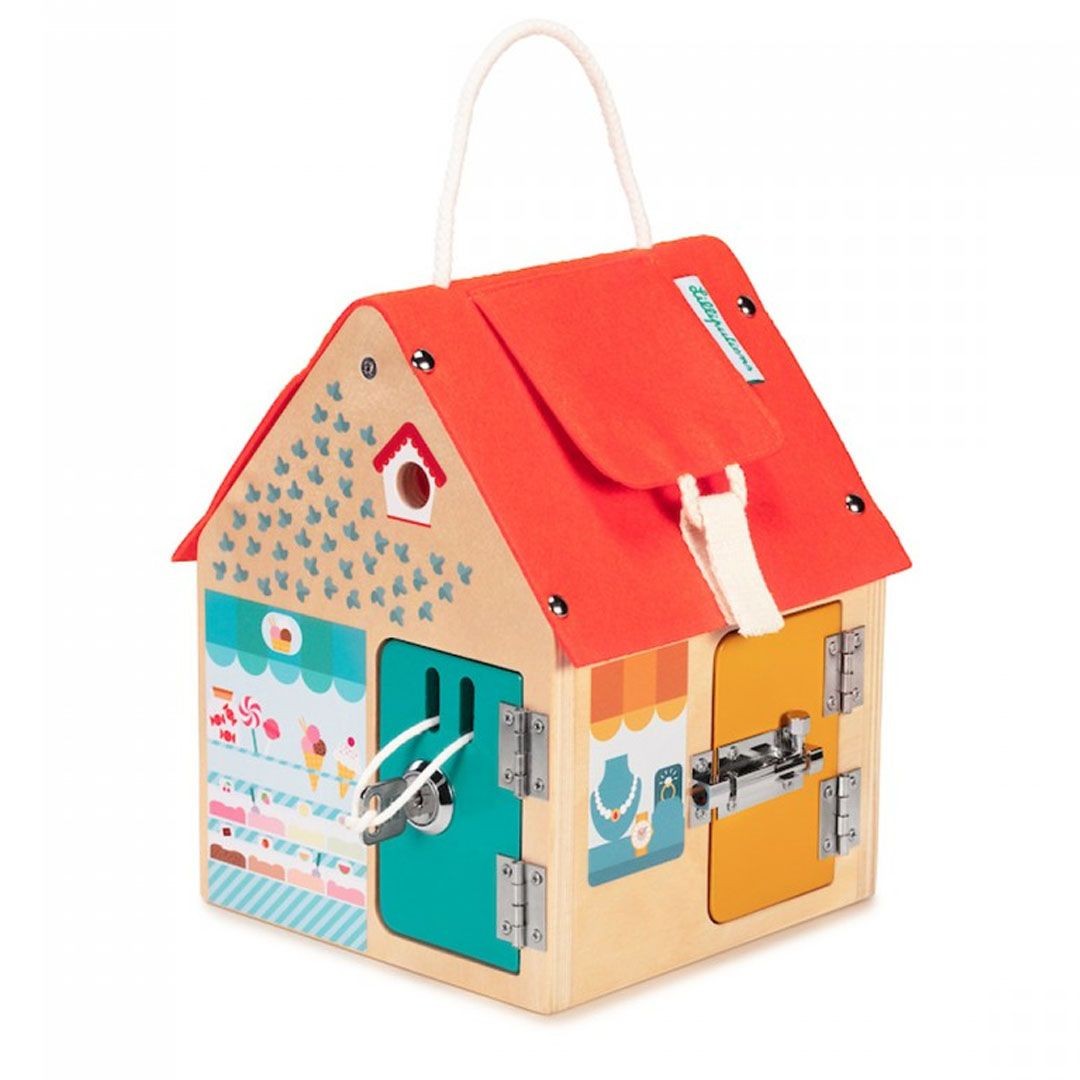 Ξύλινο Σπιτάκι Δραστηριοτήτων με Κλειδαριές, Lilliputiens