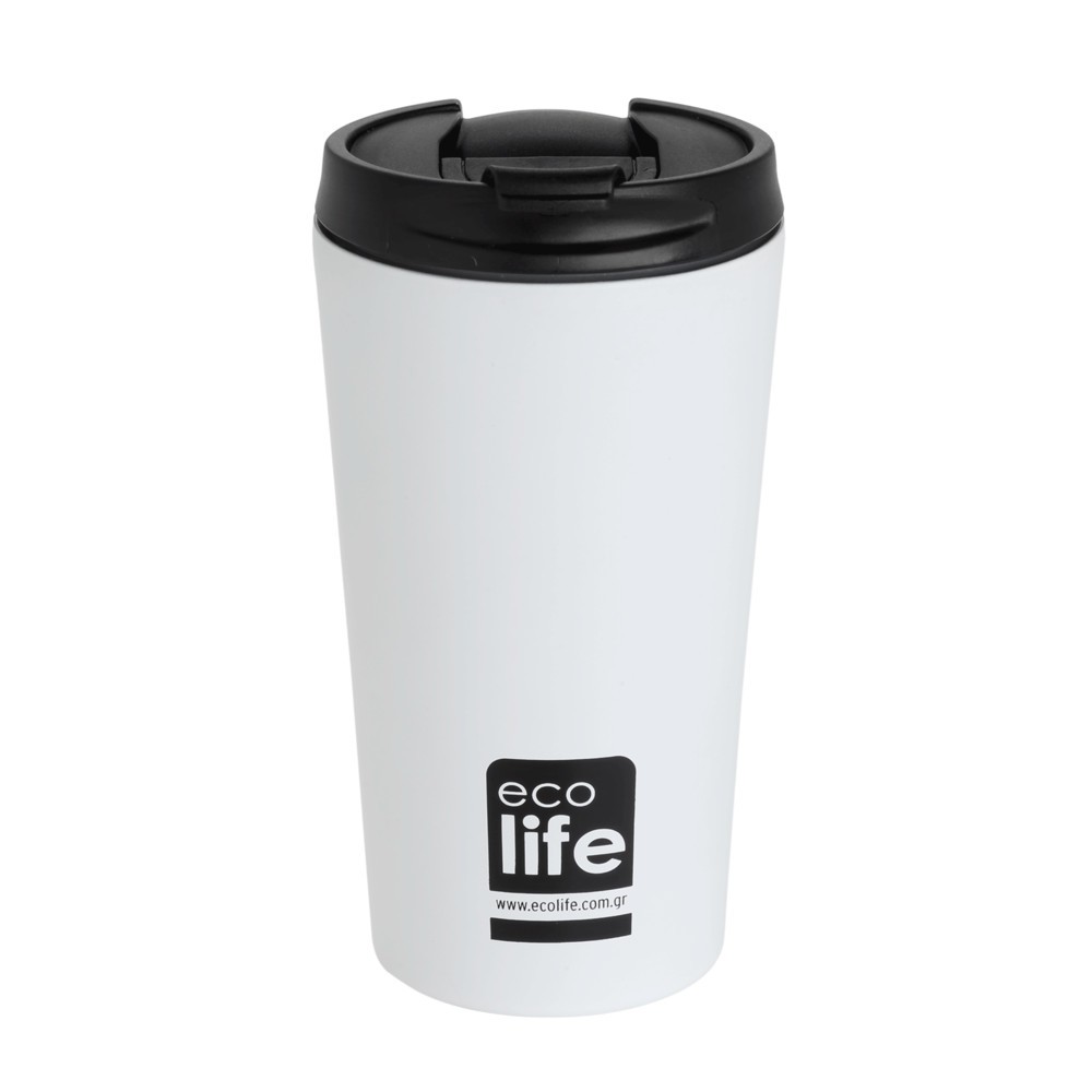 Ποτήρι Καφέ White matte Coffee Thermos 370ml, ecolife