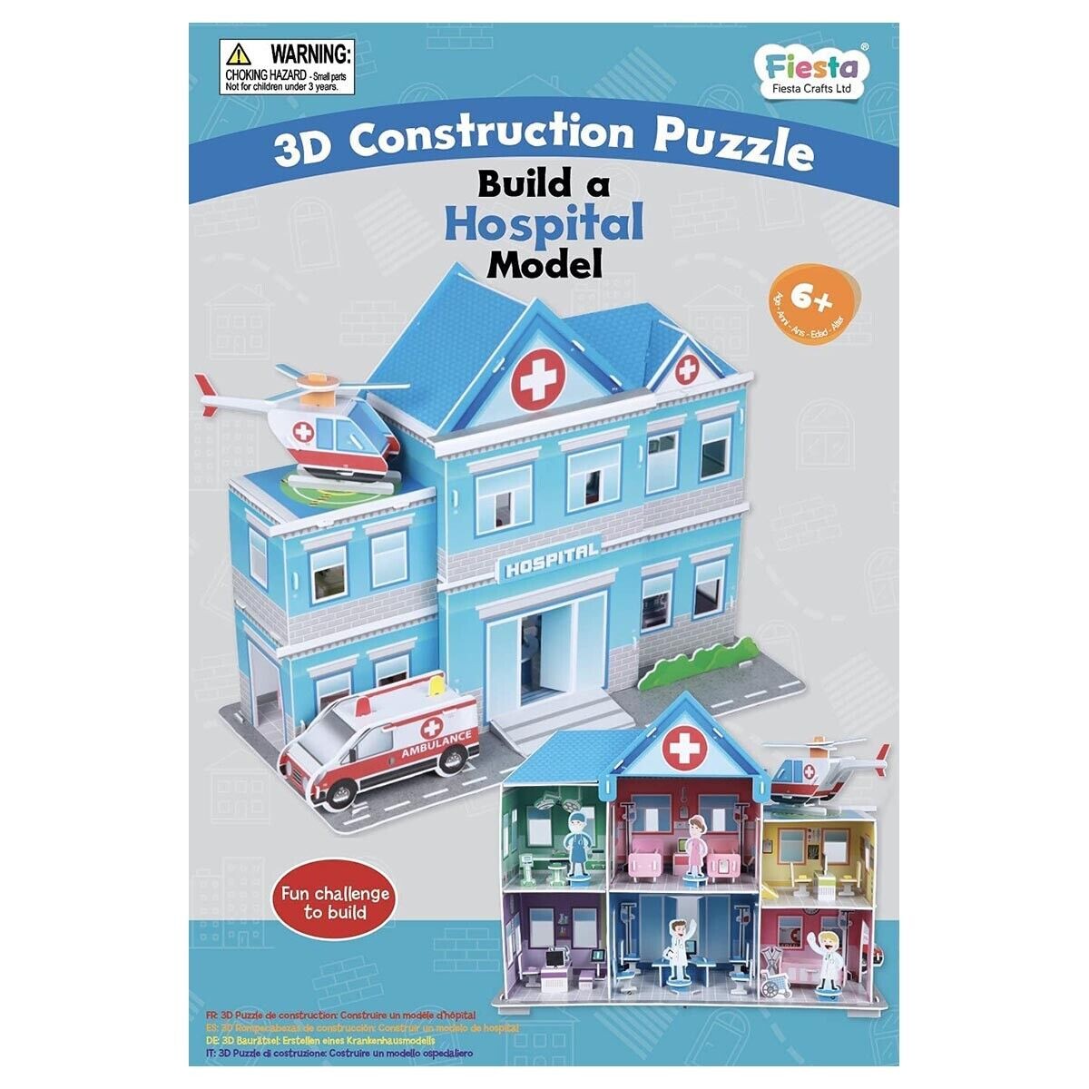 Κατασκευή 3D Construction Craft Νοσοκομείο, Fiesta Crafts