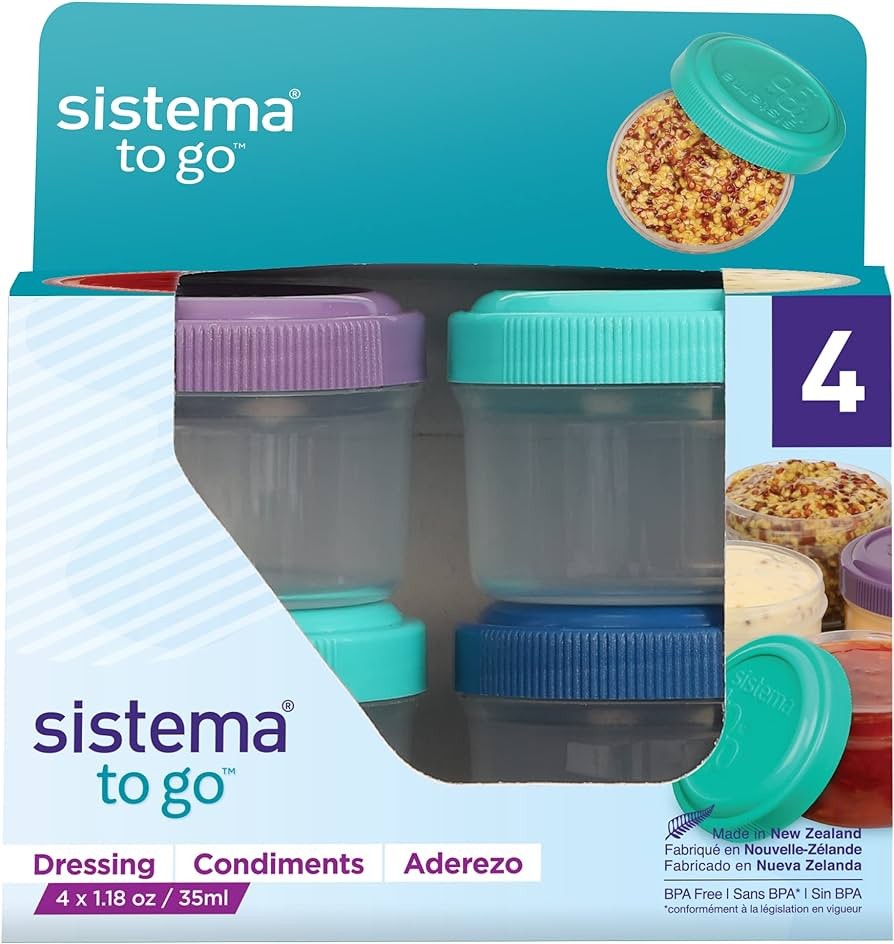 Δοχεία Dressing To Go 4ps x35ml, Sistema