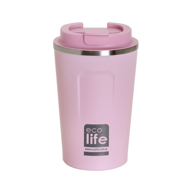 Ποτήρι Καφέ Ice Ροζ Coffee Thermos 370ml, ecolife