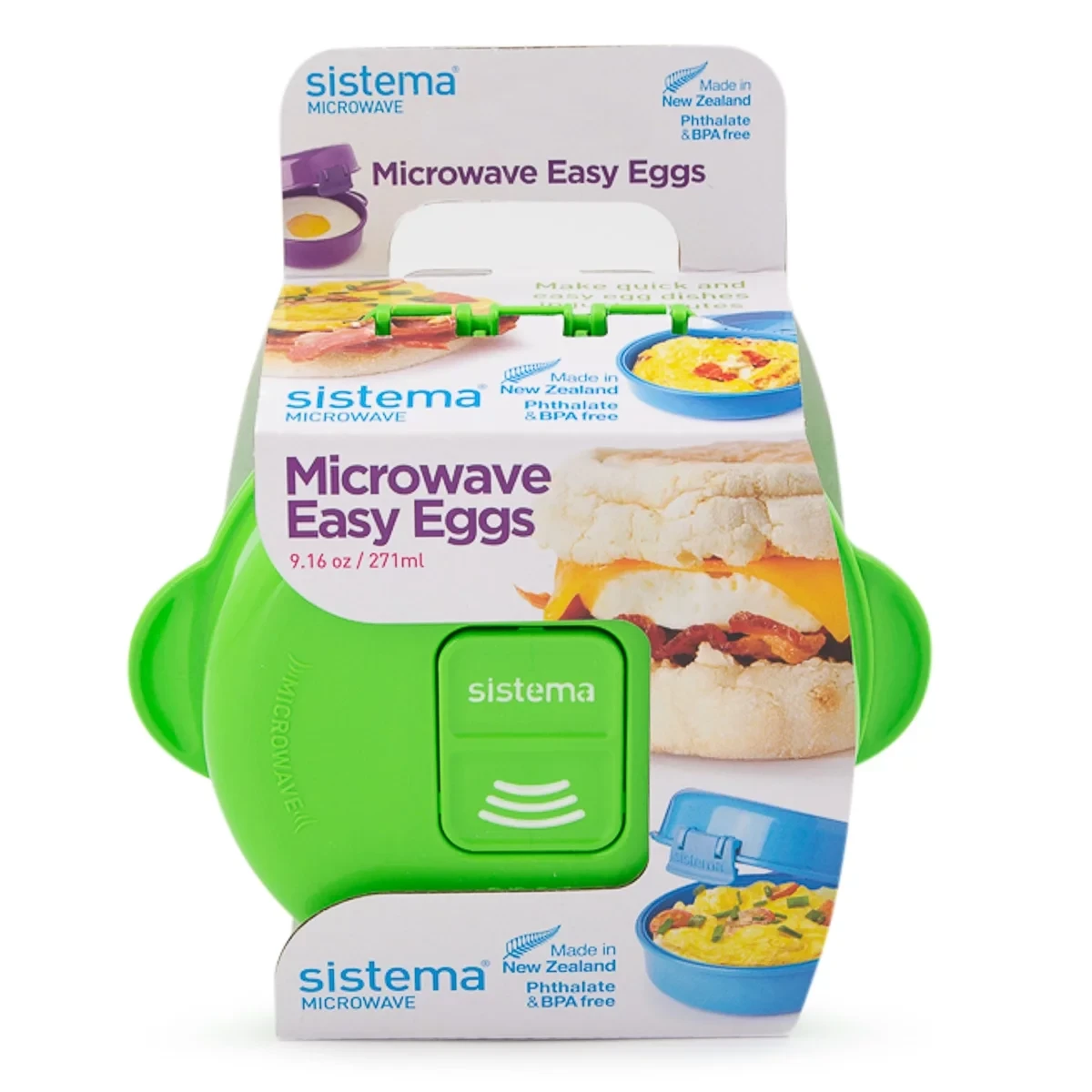 Δοχείο Μικροκυμάτων Πράσινο Easy Egg Microwave 271ml, Sistema