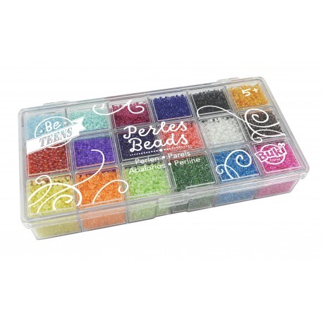 Χάντρες για Κατασκευή Κοσμημάτων Box Of Transparent Beads, Buki France