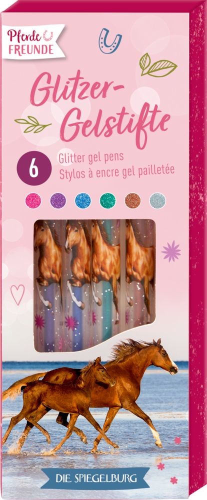 Στυλό Χρώματα Glitter Gel Άλογα 6τμχ, Die Spiegelburg