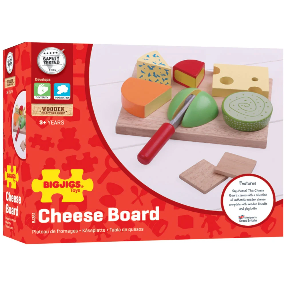 Ξύλινος Δίσκος Κοπής Τυριών Cheese Board, Bigjigs