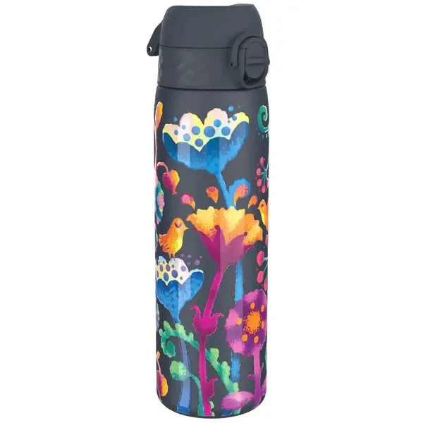 Μεταλλικό Ισοθερμικό Μπουκάλι με Στόμιο 500ml Λουλούδια, Ion8