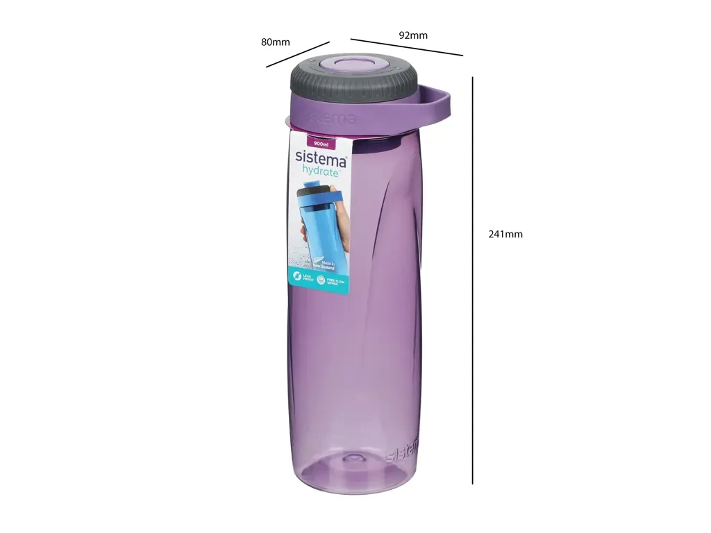 Μπουκάλι Νερού  Μωβ Twist n Chug 900ml, Sistema