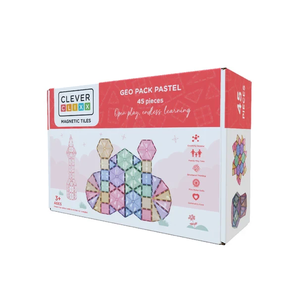 Μαγνήτες 45ps Geo Pack Pastel, Clever Clixx