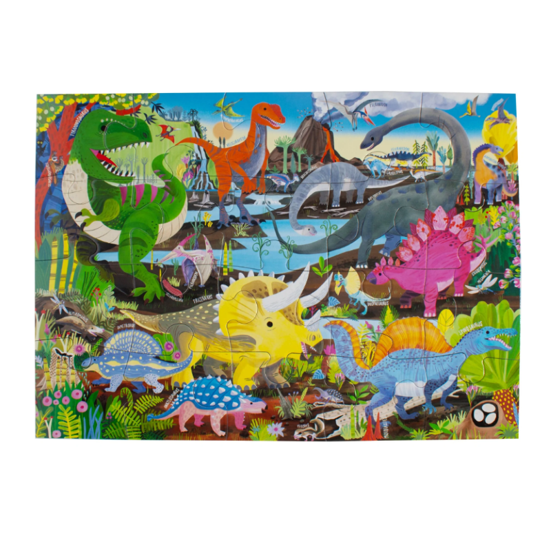 Puzzle 20 κομ. Νησί των Δεινοσαύρων Dinosaur Land, EEBOO