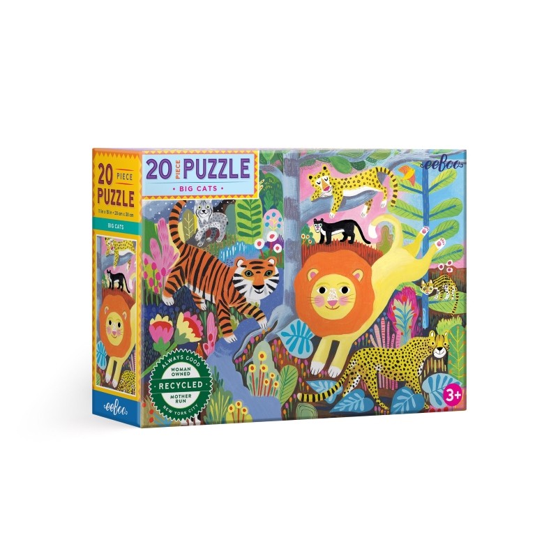 Puzzle 20 κομ. Τίγρης Big Cats, EEBOO