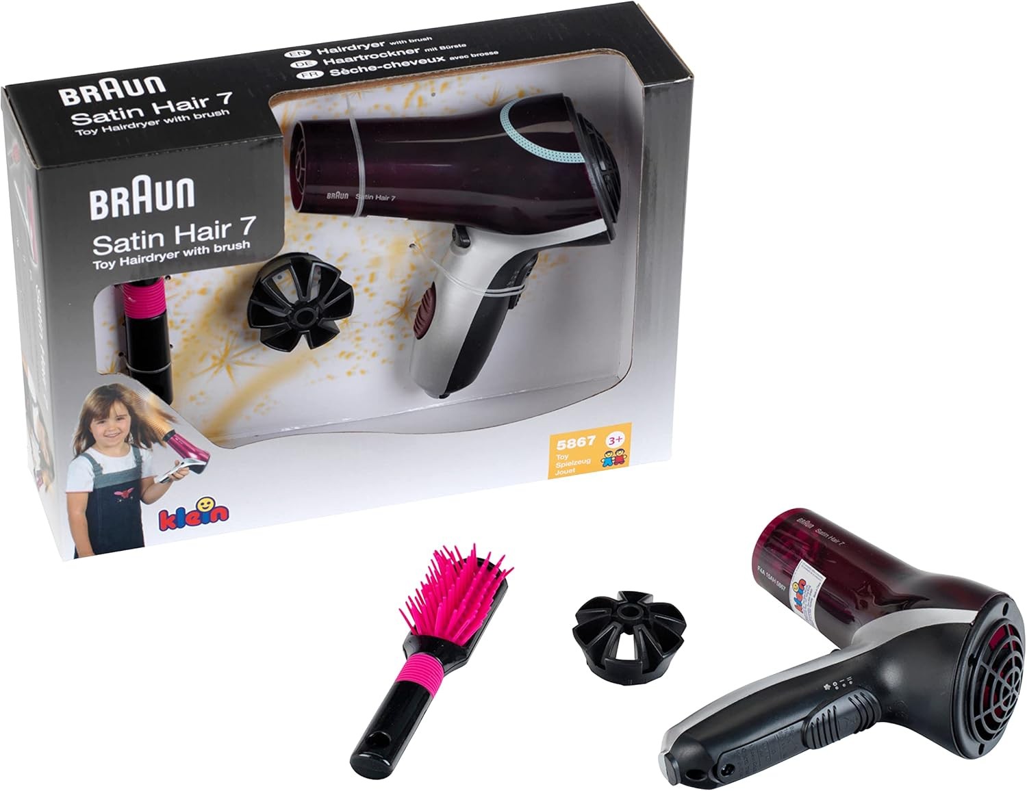 Σεσουάρ Μάλλιων με Βούρτσα Braun Satin Hair 7, Klein