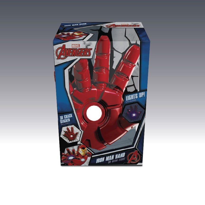 Διακοσμητικό Φωτιστικό Τοίχου 3DLED Marvel Iron Man Hand, The Source