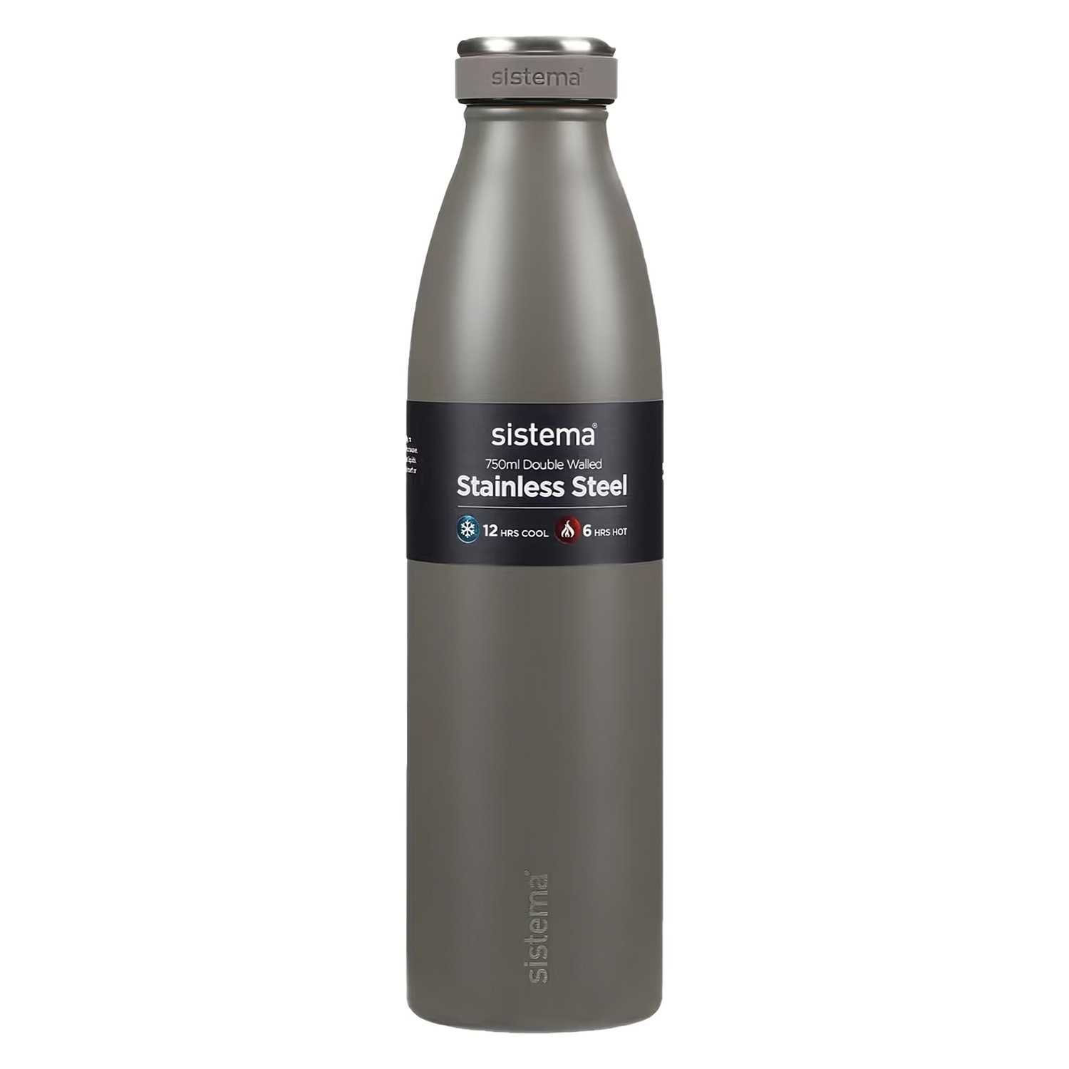 Ανοξείδωτο Μπουκάλι Θερμός Απαλό Χακί 750 ml, Sistema